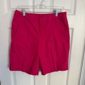 Ralph Lauren Pink Fuschia 100% Cotton Shorts Women's Size 4 Casual Summer Golf